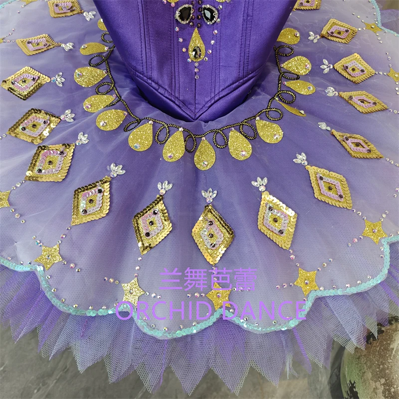 ชุดบัลเลต์สีม่วงไลแลคสำหรับเด็กผู้หญิง ผู้หญิง และผู้ใหญ่ รุ่น BT01699 ขนาดและสีสั่งทำได้