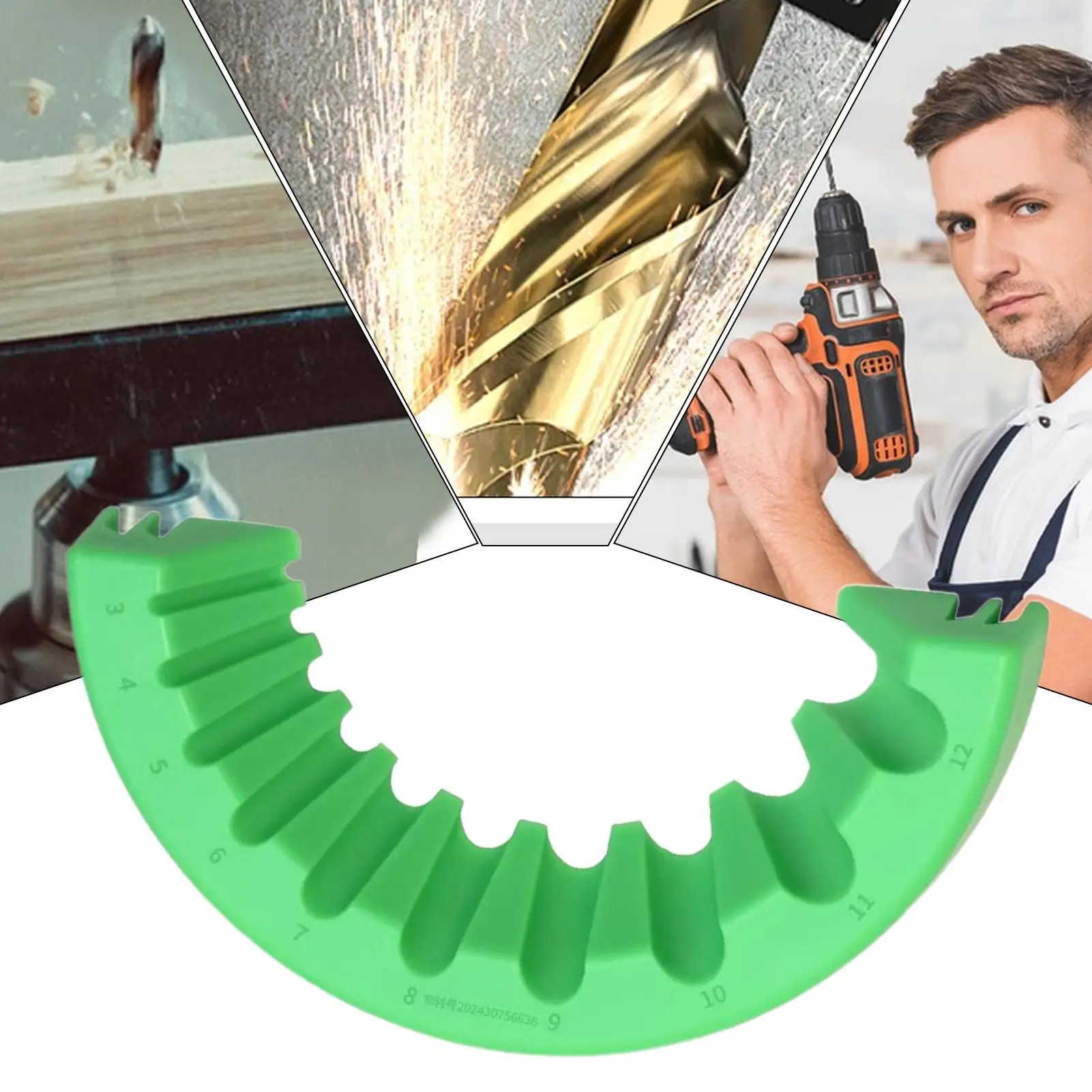 Multipurpose Drill Bit Grinding Sharpener Drill Bit Sharpening Jig Set Multi-Sizes 3-12mm Tips Polishing Tool High-speed Steel