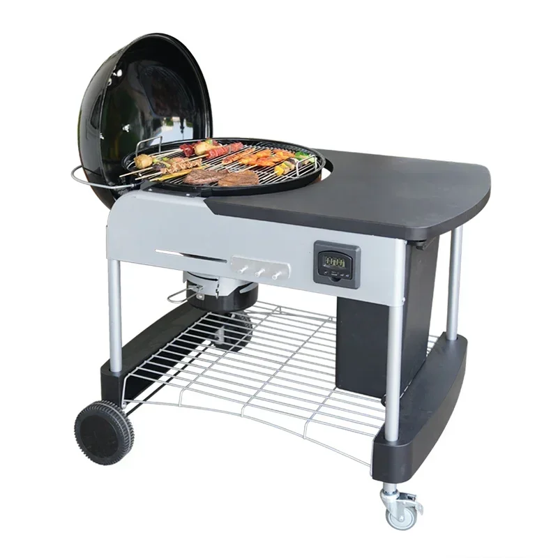 

#22.5 Inch Outdoor Movable Charcoal Barbecue Kettle Bbq Grill For Garden With Table