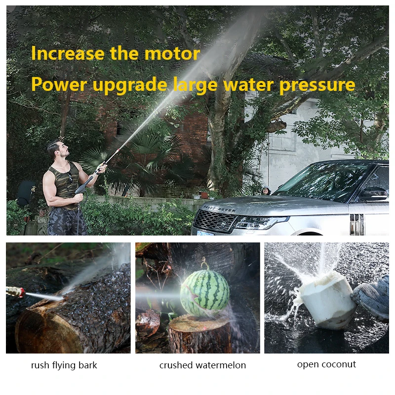 220V Portable Pressure Washer Car Wash Machine Automatic Cleaning Water Pump Cleaning Tools Air Cooling