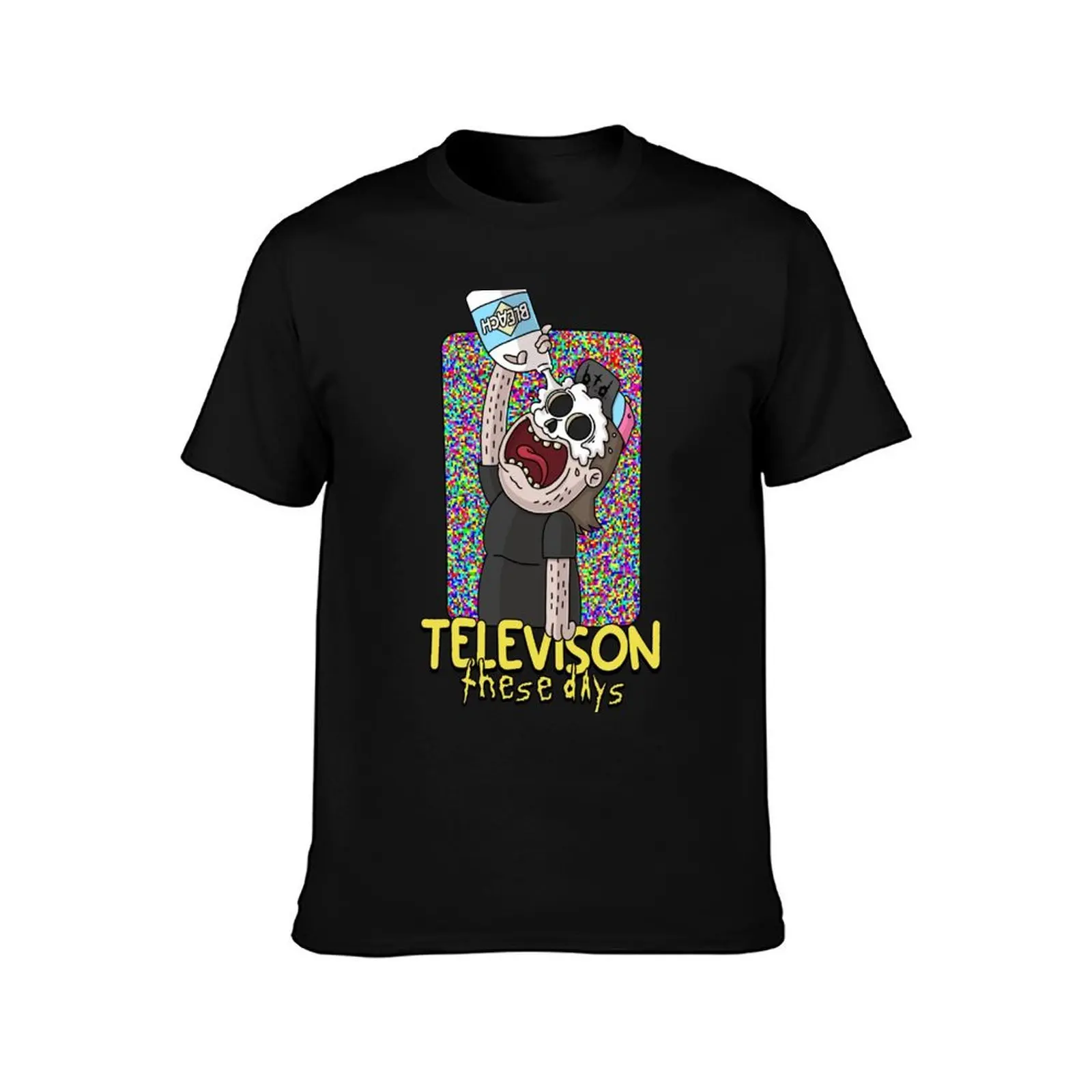Television These Days T-Shirt, Summer Casual Cotton Tee, Oversized Streetwear Tops, Vintage Graphic Print, Unisex Men Women