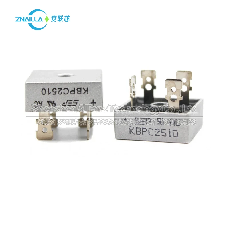 10 pcs/lot kbpc1510 kbpc2510 kbpc3510 kbpc-4 100% new original rectifier Bridge single phase rectifier