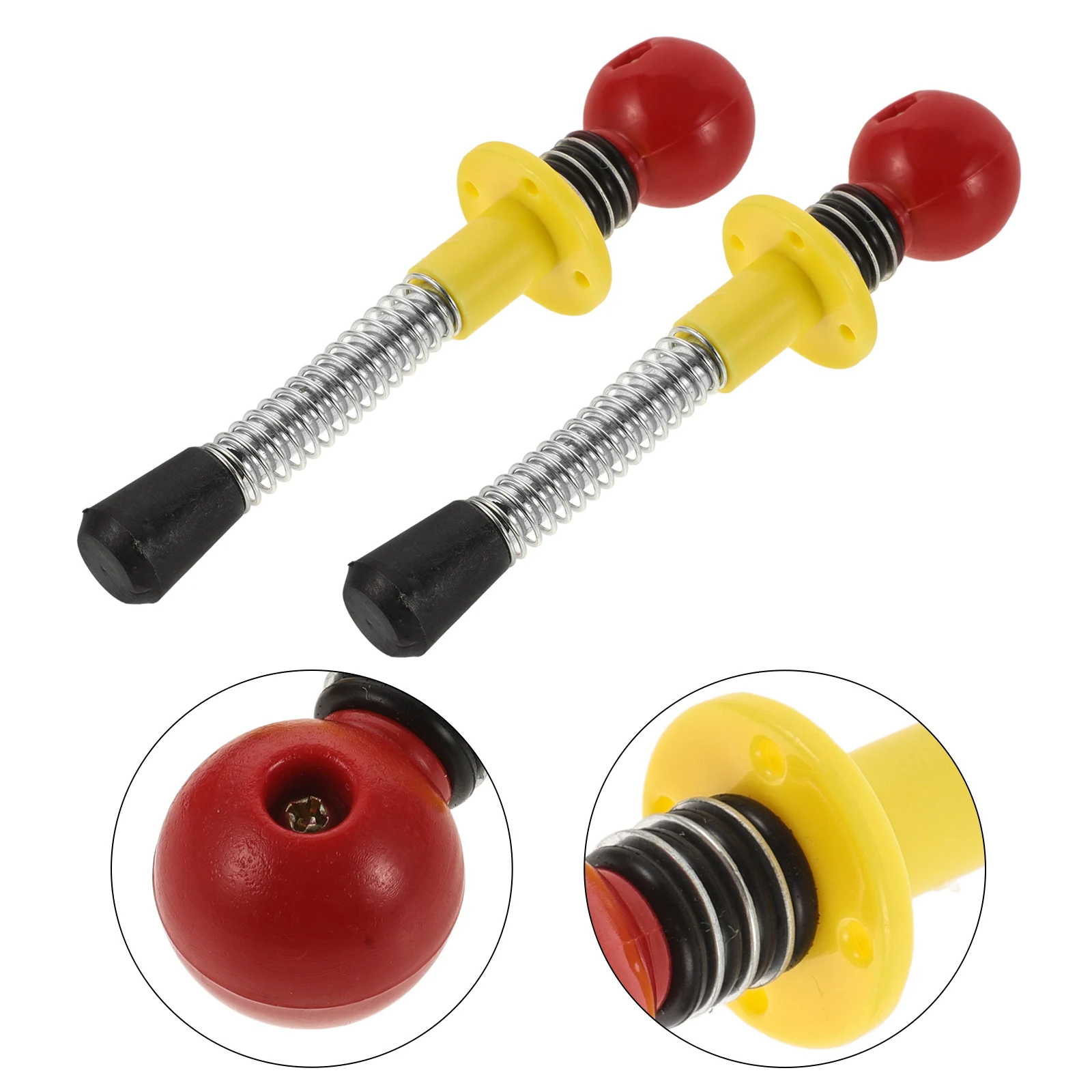 

2 шт. рукоятки для пинбола, пружинные штоки для запуска шариков, аксессуары для игр, прочные сменные компоненты для пинбола