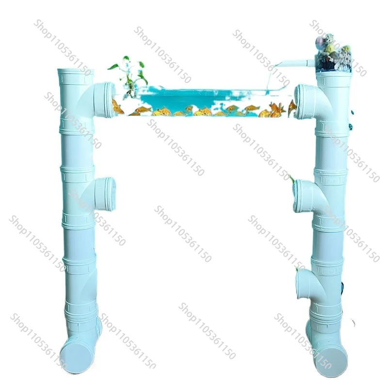 

Transparent tube fish rack three-dimensional fish rack personalized fish tank hydroponic plant planting rack DIY creative