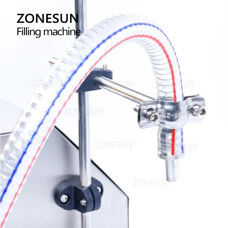 ZONESUN ZS-GP261W máquina de llenado de pesaje de aceite de motor hidráulico de aceite comestible semiautomática bomba de engranajes llenador de viales de botellas de plástico
