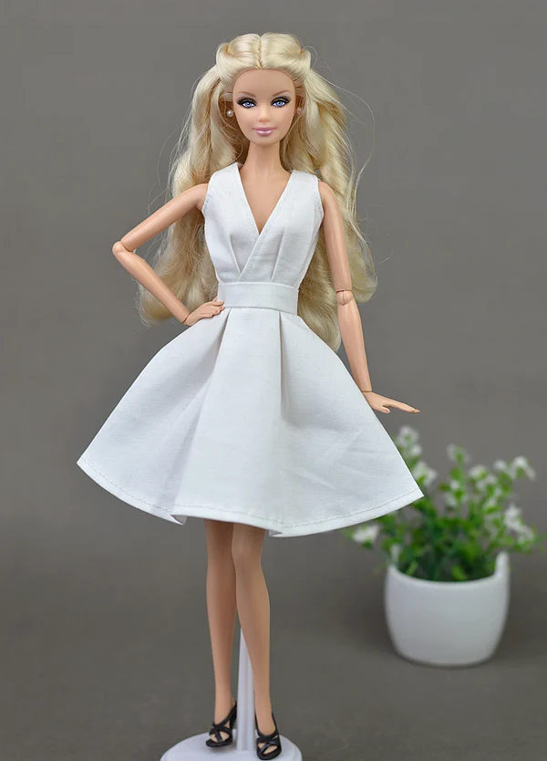 Robe de soirée classique pour poupées Barbie, vêtements purement manuels, accessoires de beurre, cadeaux pour filles, BJD, 1/6