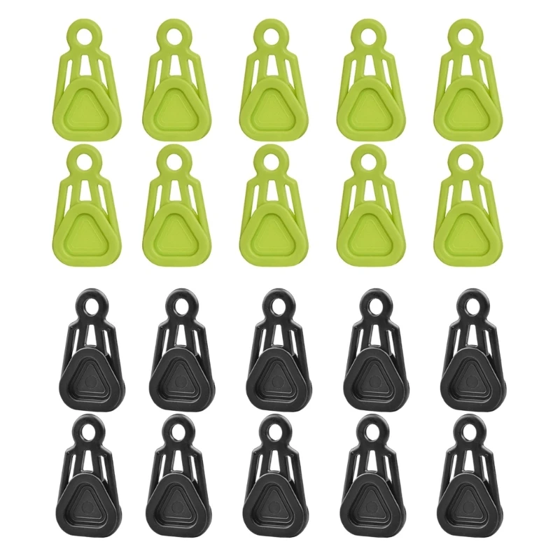 10Pcs Movable Clip for Outdoor Camp Awnings, Lock Grip Tarp Grabbers Tarp Clip Camping Tent Tarp Grabbers Tarp Clip