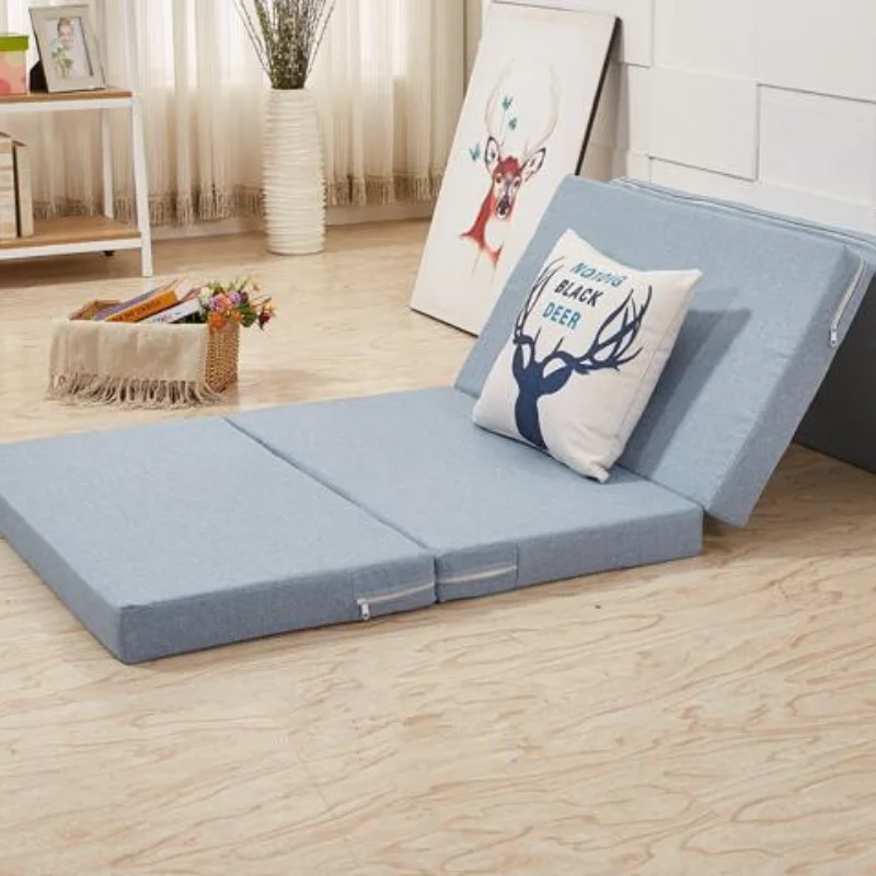 Tri Folding Bed Mattress Memory Foam Lightweight and Portable Multi-Purpose Spare Bed Kids Mat Compact Easy Storage Tatami Pad