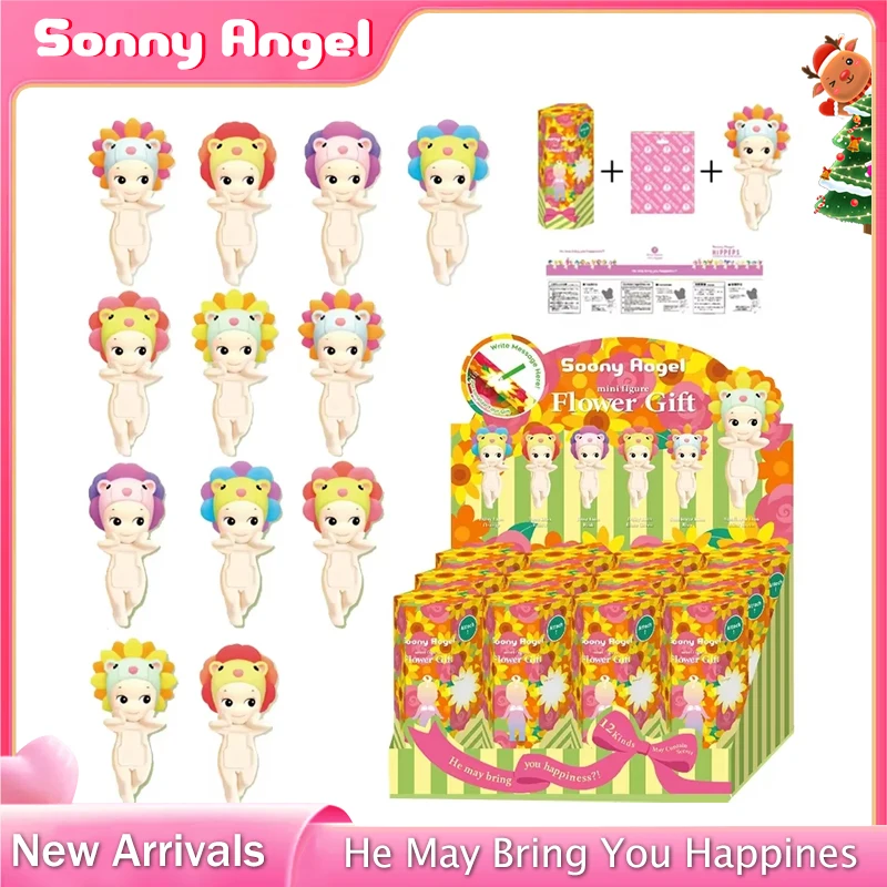 Sonny Angel Blind Box Angel Flower Anime Figures Ornaments Fans Dolls Christmas Gift Desktop Ornament Christmas Birthday Toy