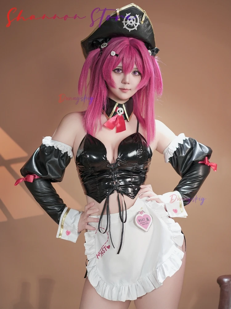 

NIKKE Goddess of Victory Mast 코스프레 Костюм Сексуальное платье горничной на День святого Валентина Мачта Романтическая униформа Хэллоуин Карнавальный костюм