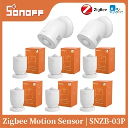 SONOFF SNZB-03 ZigBee PIR 모션 센서, Zigbee Bridge Pro 작동, eWeLink 제어 음성 제어, Alexa Google, 1-10PCs
