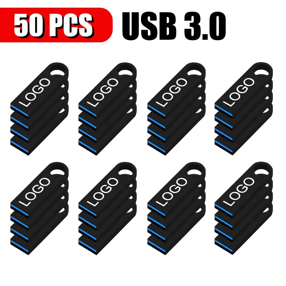 

50PCS/LOT USB 3.0 Flash Drive High Speed 128GB 3.0 Pen Drive 8GB 16GB Pendrive Memory Stick 32GB 64GB USB Stick Free Custom LOGO