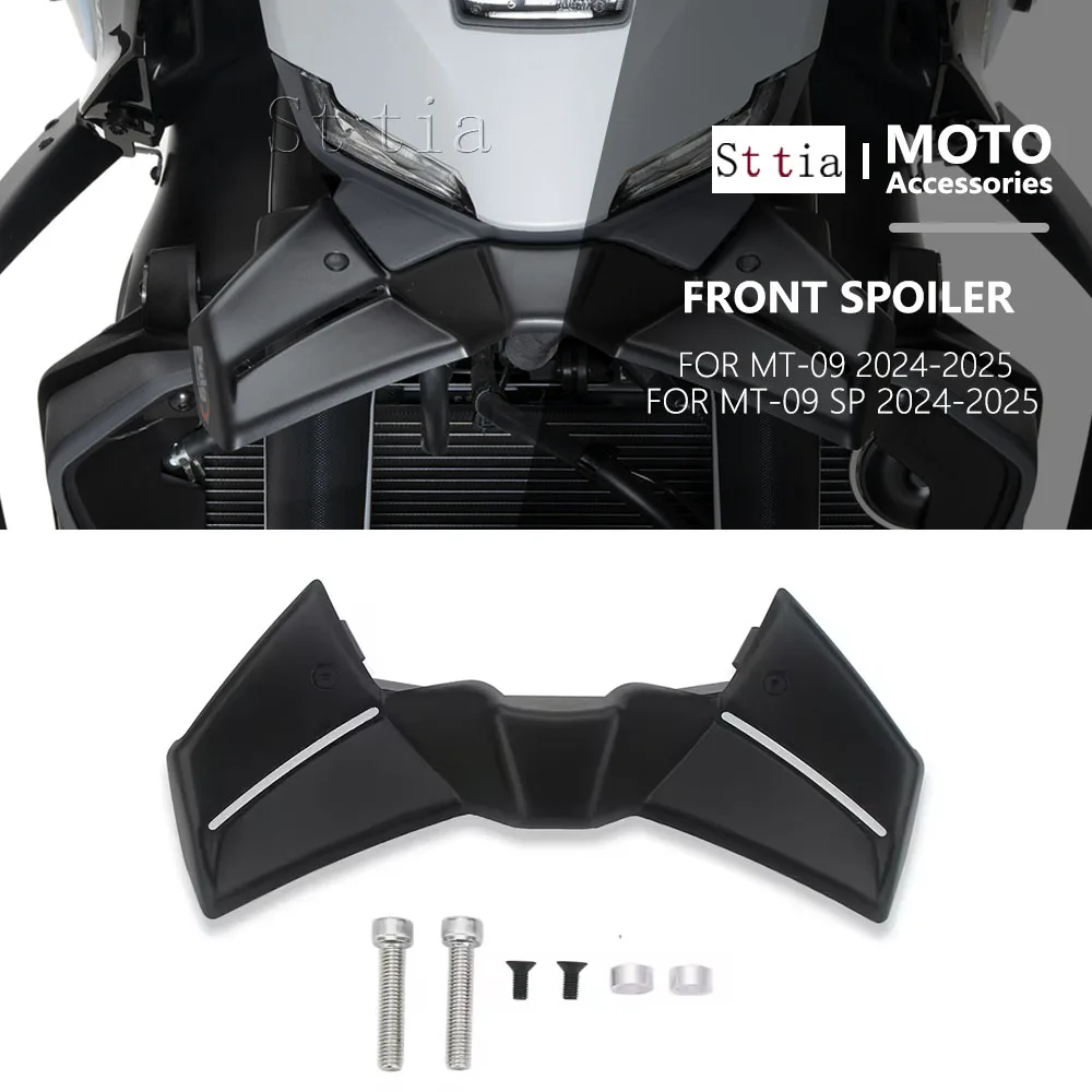 

Fit For YAMAHA MT-09 MT09 MT 09 SP 2024 2025 Motorcycle Front Wheel Fender Beak Nose Cone Extension Extender Cowl Spoiler Cover
