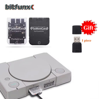 Bitfunx Psxmemcard PS1 Memory Card with 512MB microSD card Save Image for SONY Playstation1 PS One Console