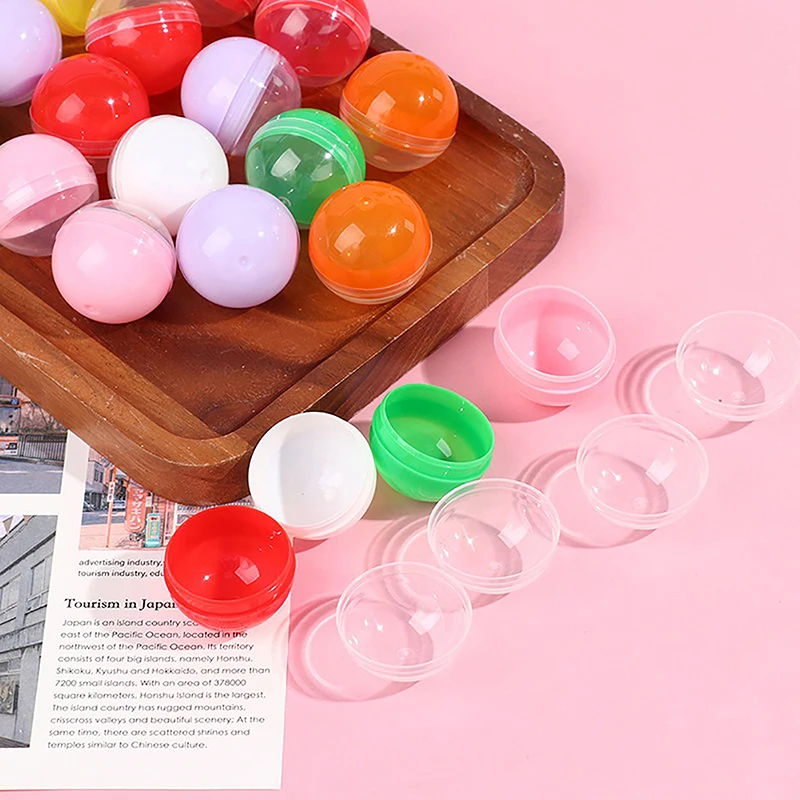 50Pcs Mini 32MM Clear Transparency Plastic Capsule Toy Surprise Ball Tiny Container Making Things Model Gashapon toy