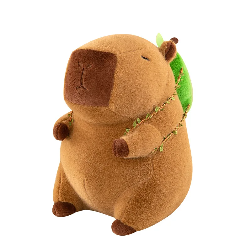Uroczy plecak w kształcie owocu, pluszowa kapibara, wypchana lalka, poduszka, miękka pluszowa zabawka dla dzieci, prezent urodzinowy, kawaii słodkie zwierzątko.