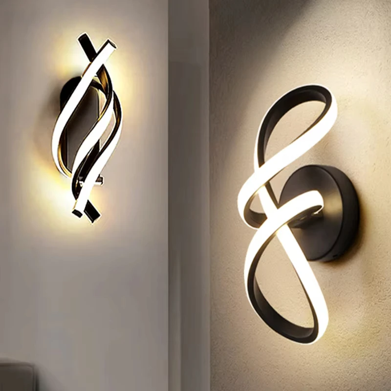 

Modern LED Wall Light Interior Lighting Fixture For Bedroom Living Room Hallway Staircase Home Decor Led Lustre Wall Sconces