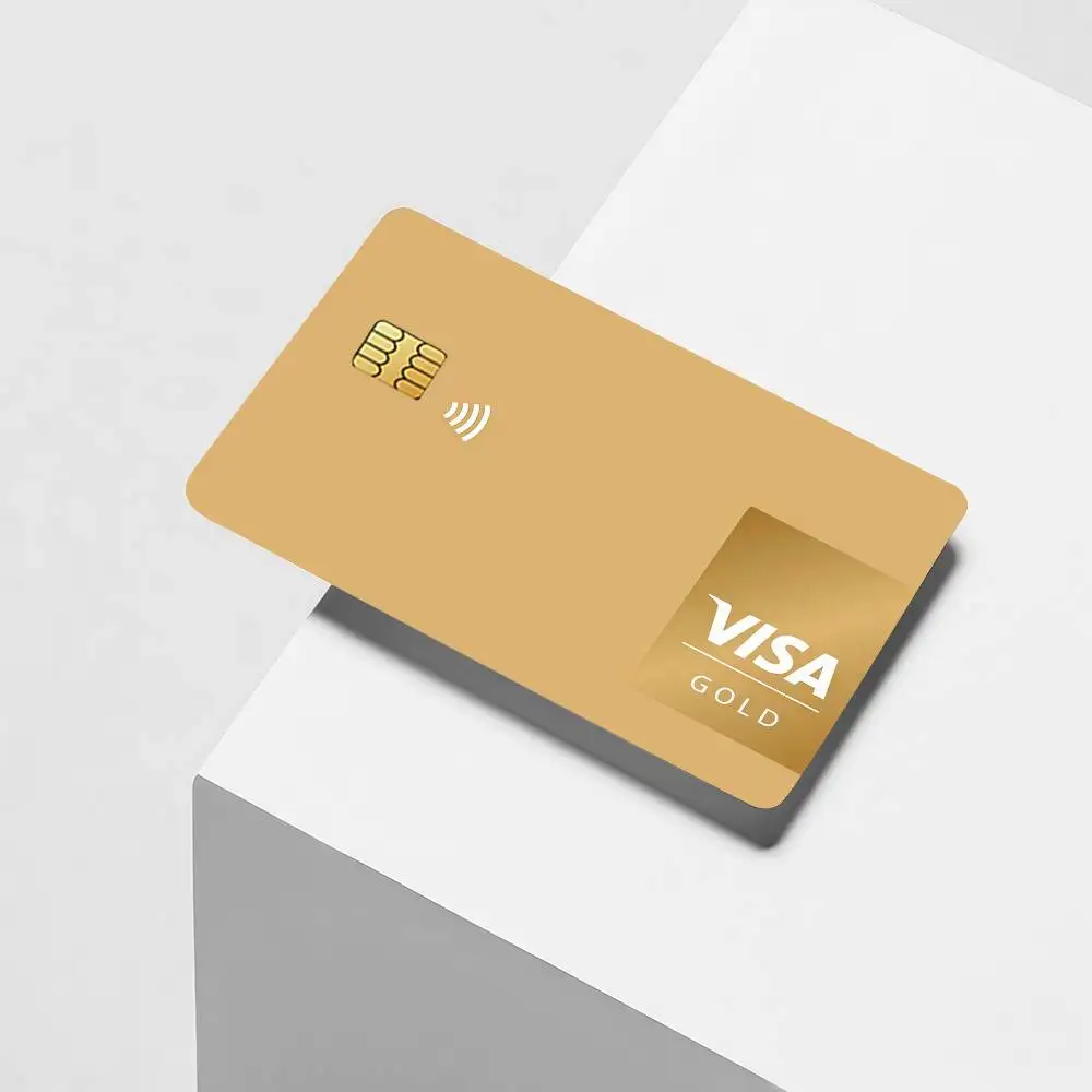 Fashion Print V-Visa Credit Card Decorative Card Stickers Suitable For Bank Cards Metro Transit Anti-scratch Gift 4PCS