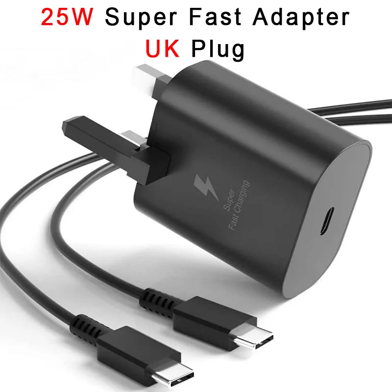 Samsung S25 S24 25W Superschnellladegerät USB Typ C Kabel Wandladegerät für Galaxy Z Flip Fold 7 6 5 4 3 S23 S22 Ultra A55 A54 A35 – Detail 1