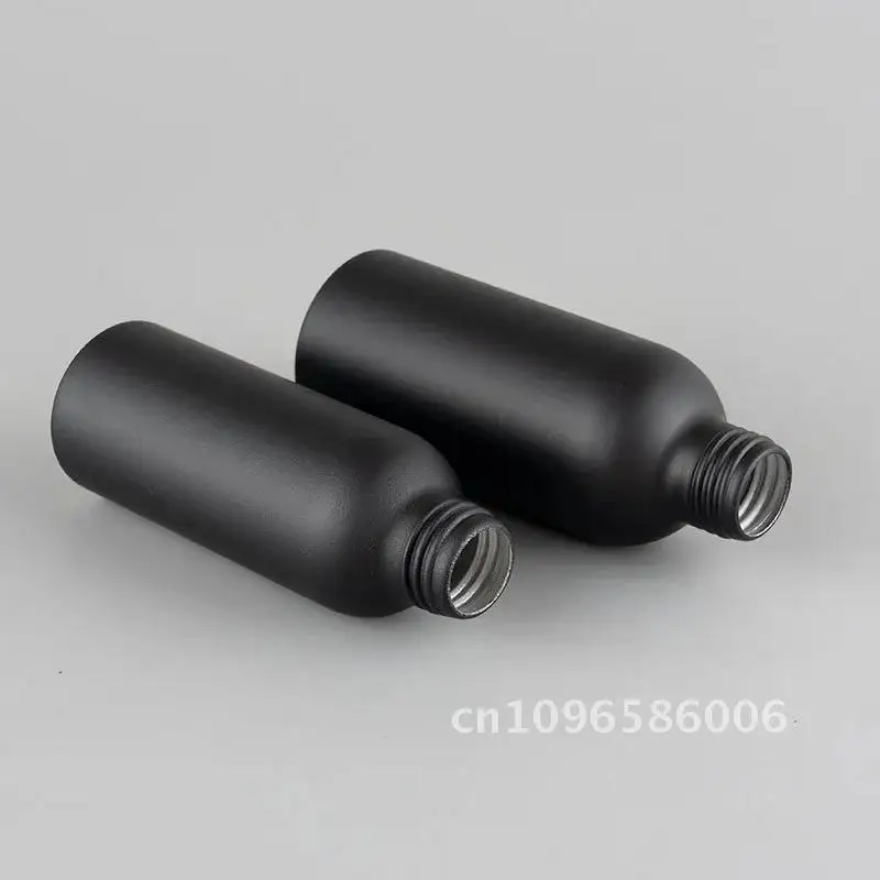 40ML 50ML 100ML 120ML 150ML X 20 สบู่สีดําขวดอลูมิเนียมคอนเทนเนอร์เดินทางที่ว่างเปล่า Matte โลชั่นปั๊มขนาดแชมพูเหลว