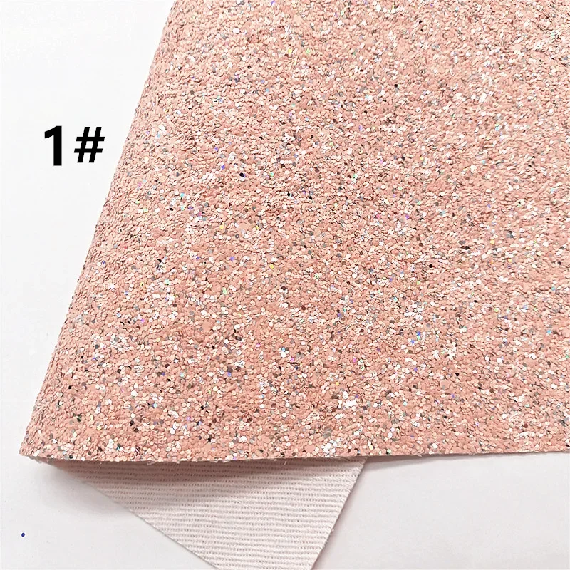 Pink Glitter Leather Sheets Leopard Custom Suede Leather Butterflies Printed Synthetic Leather for DIY Craft 8.2\