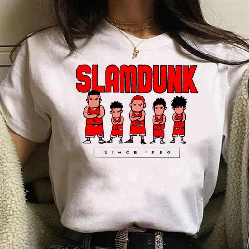 2025 Slam Dunk Master Co-T-shirt Men's Big Movie Sakuragi Hanamichi Japanese Anime Retro Memorial Short Sleeve Basketball Loose