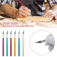 Cake Carving Sculpture Craft with 1pc Blade Metal Scalpel Engraving Cutter Non-slip Knife