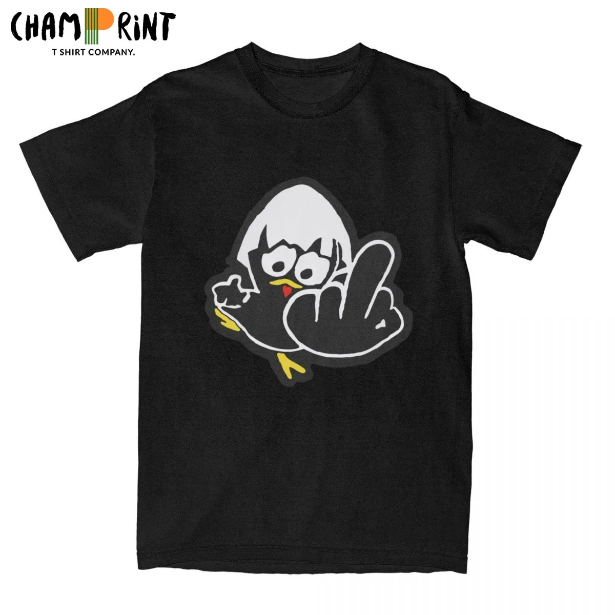 Calimero Funny Cartoon Chicken T Shirt Men's 100% Cotton Creative T-Shirt Crewneck Tees Short Sleeve Clothing Printing