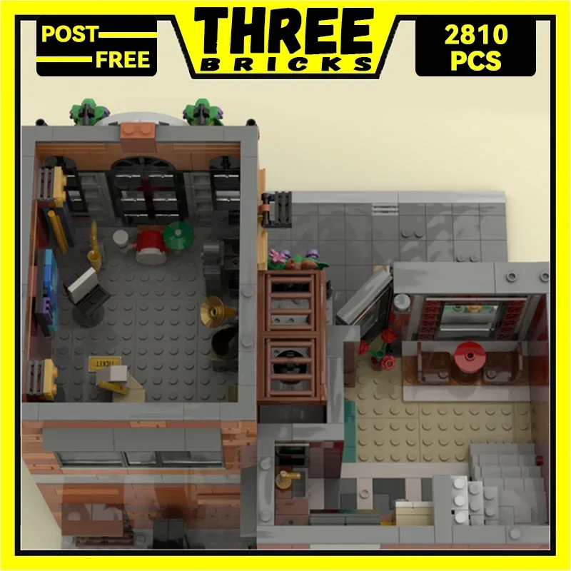 ThreeBricks Moc اللبنات عرض الشارع نموذج سلسلة المباني الحضرية 10312 الطوب التكنولوجيا لتقوم بها بنفسك لعب للأطفال هدايا الأطفال