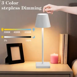 Wireless Touch Control Bottle Table Lamp Rechargeable Table Lamp 3 Colors Stepless Dimming For Bar Wine Bottle Decor Desk Light
