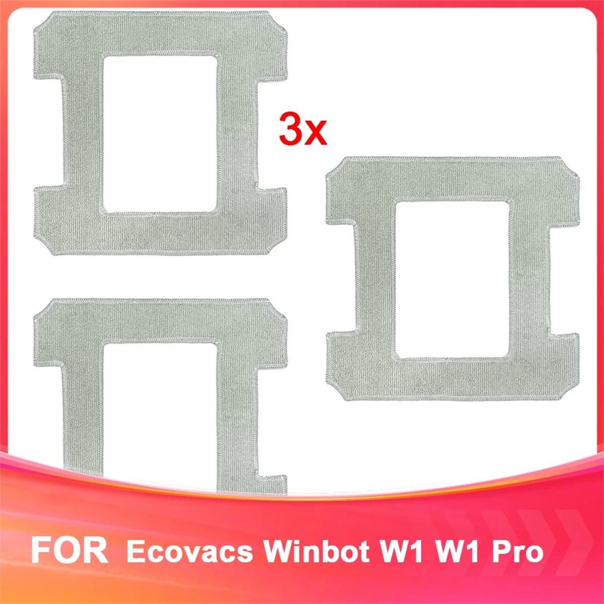 

A72P For Winbot W1 W1 Pro Window Cleaner Replacement Parts Washable Cleaning Cloths Replacement Mop Cloths