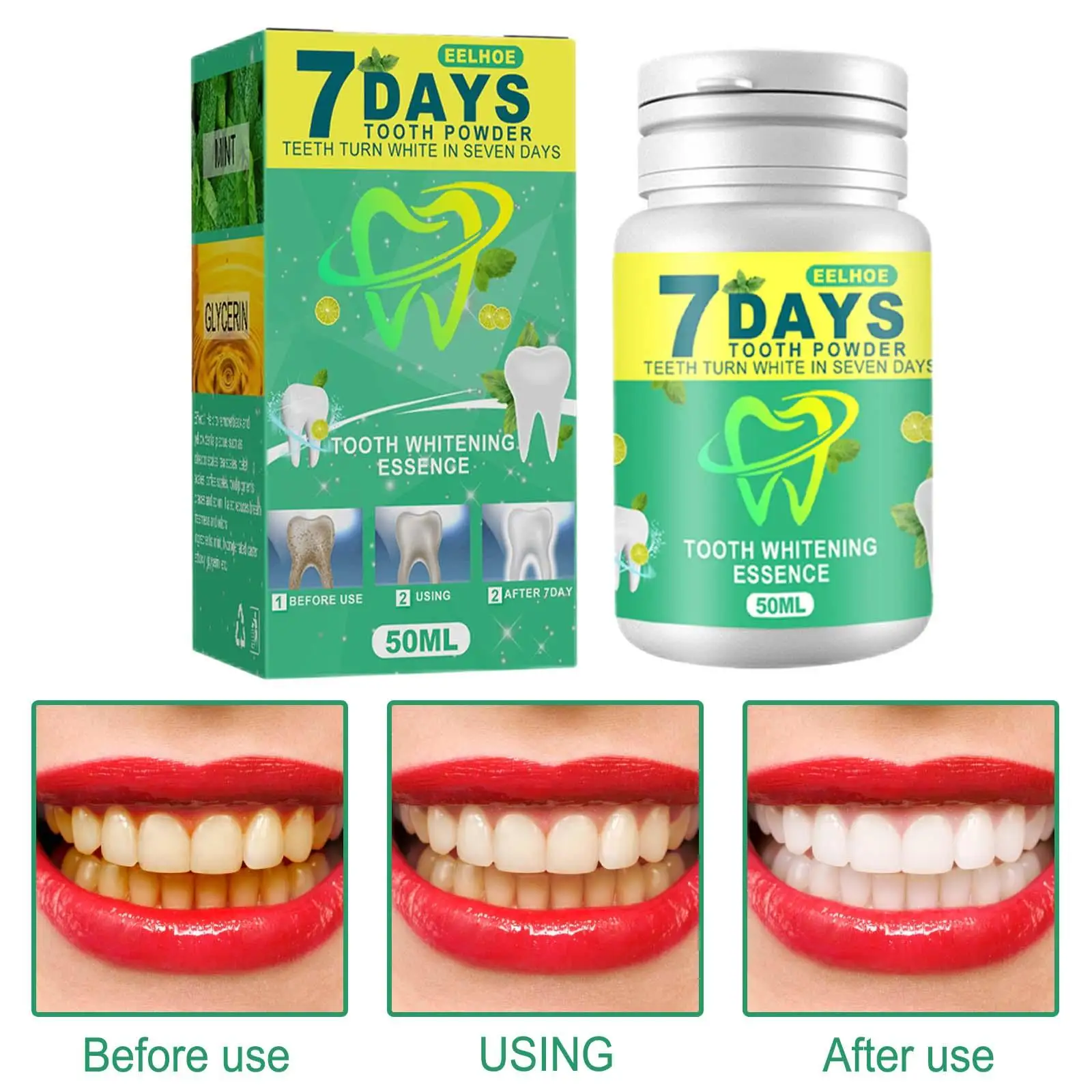 Natural 50G Brightening Stains Removal Enamel Tooth for Sensitive Improve Oral Odor