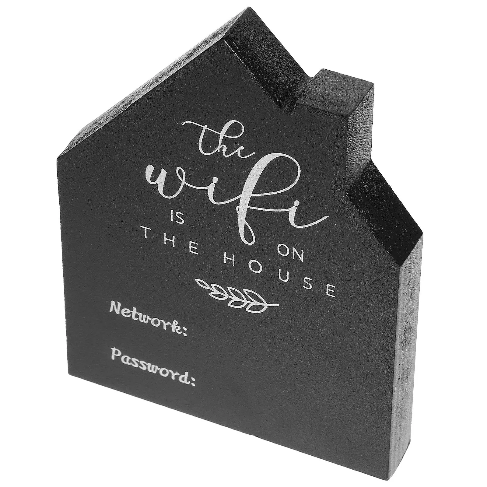 Acrylic Wi-Fi Sign Marker Tabletop Wifi Password Reminder Hotel Wifi Sign For Home Hotel Guest Room Desk Display Stand