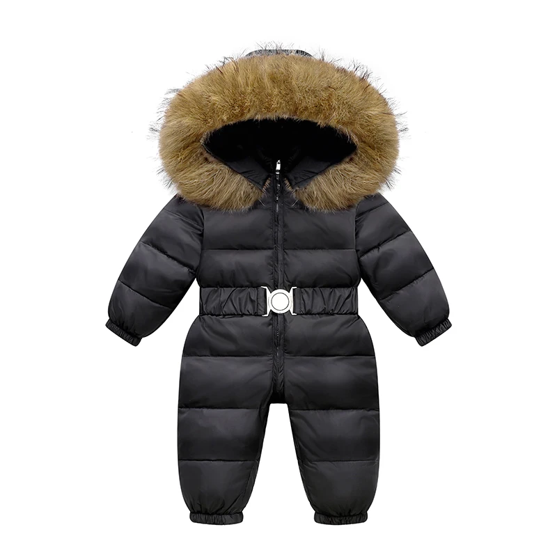 Tuta da sci invernale Tuta da bambino Tuta da ragazzo Piumino caldo Abbigliamento da bambina per bambini Abbigliamento per bambini finto Tuta da neve calda per bambini