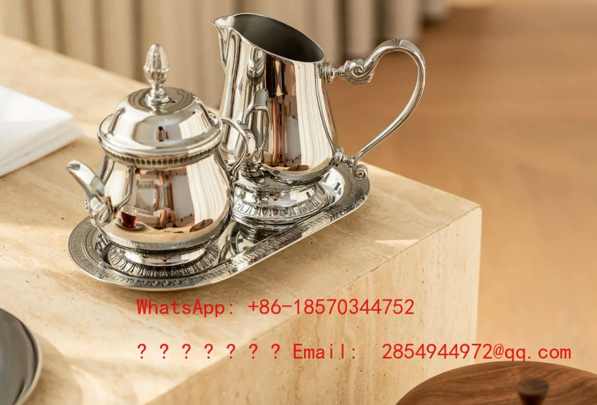 European Teapot Milk Cup Household Coffee Pot Tray Afternoon Tea Coffee Set Ornament view 2