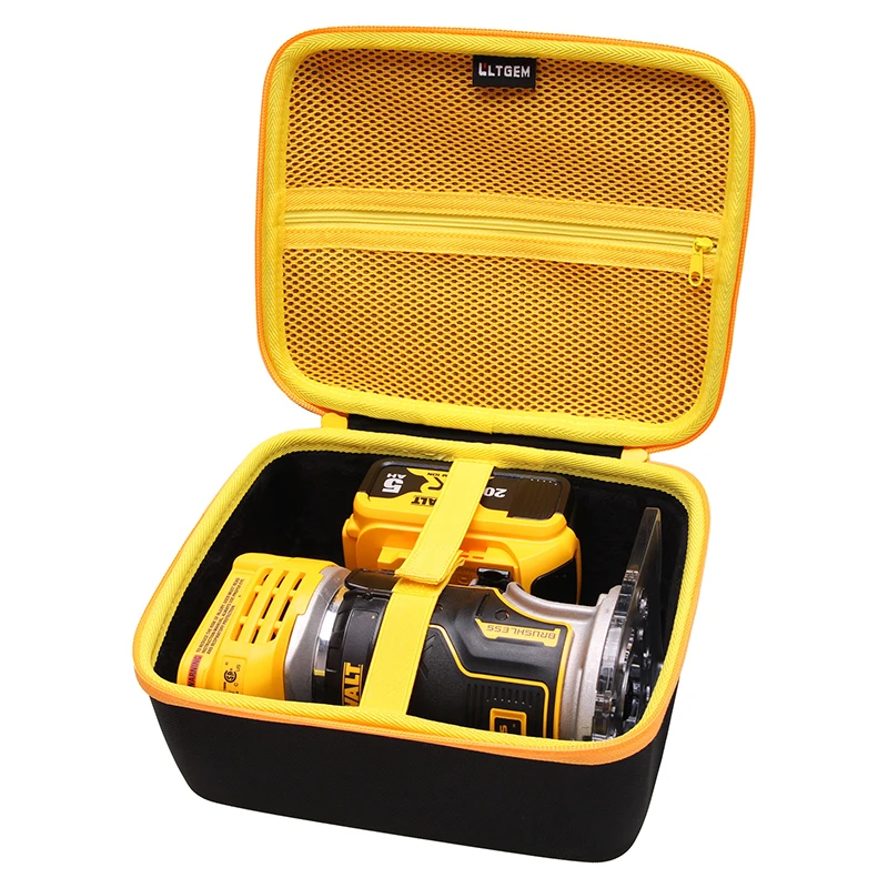 LTGEM EVA 하드 케이스, DEWALT 20V Max XR 무선 라우터용, 보호 운반 보관 가방, DCW600B