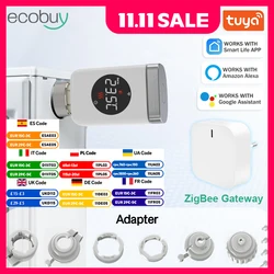 Tuya Smart Zigbee Thermostatic Radiator Valve Zigbee Gateway Hub TRV Zigbee Radiator Valve Thermostatic Alexa Google Home Alice
