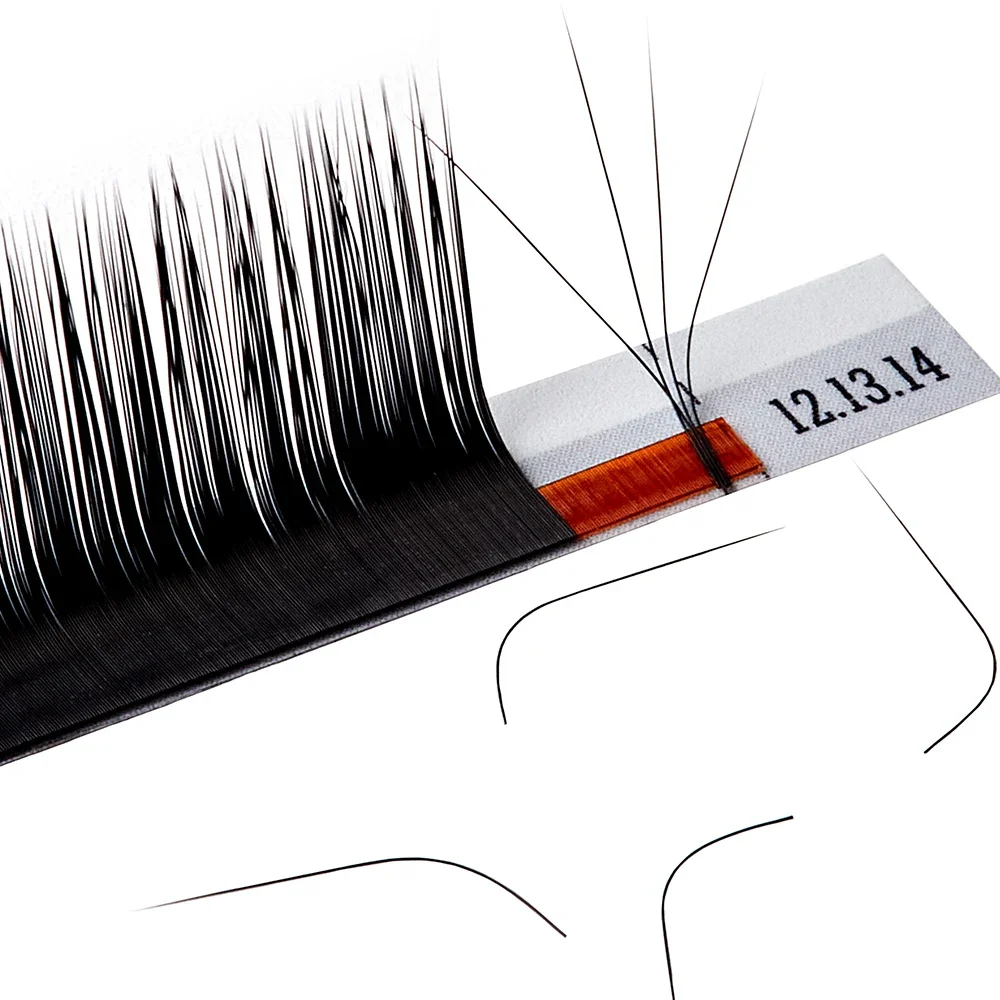 Yelix Natural Camellia Lash Extensions Multi-length Fan Eyelash Extension Supplies M Curl Eyelashes Manga False Lashes