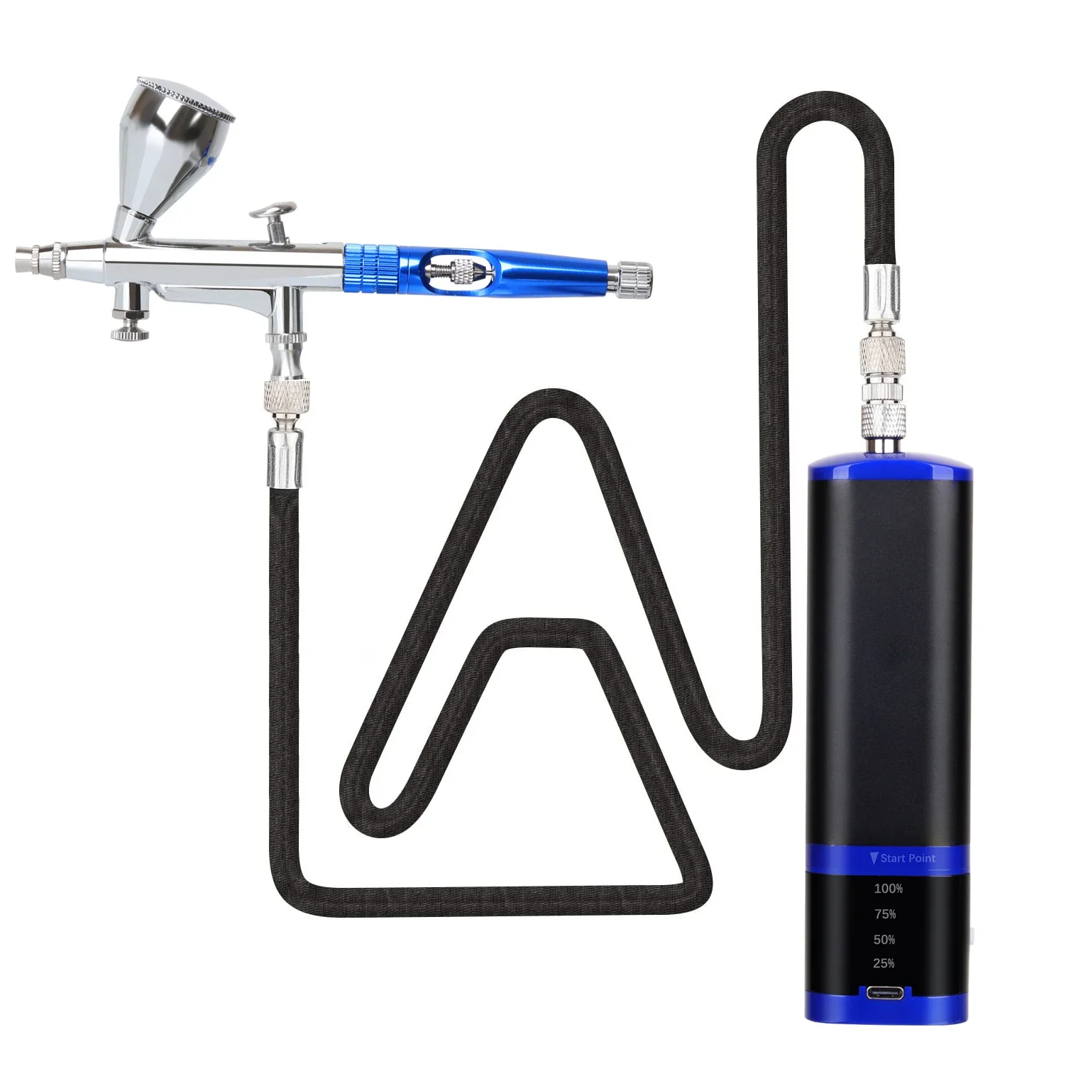 

Portable Airbrush Kit Wireless Air Brush with Compressor Electrical Handheld Spray Gun Coloring Tattoo Graffiti Graphic Model
