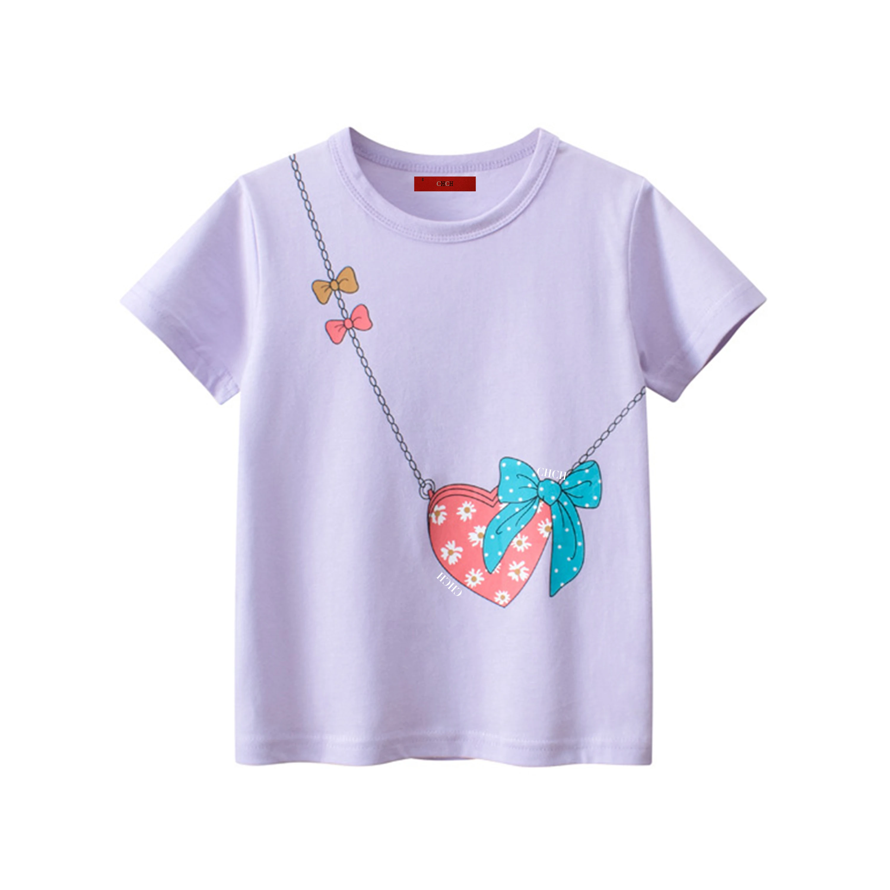 CHCH abbigliamento per ragazze t-shirt abbigliamento per bambini ragazze estate Cartoon top vestiti a maniche corte 100% cotone abbigliamento per