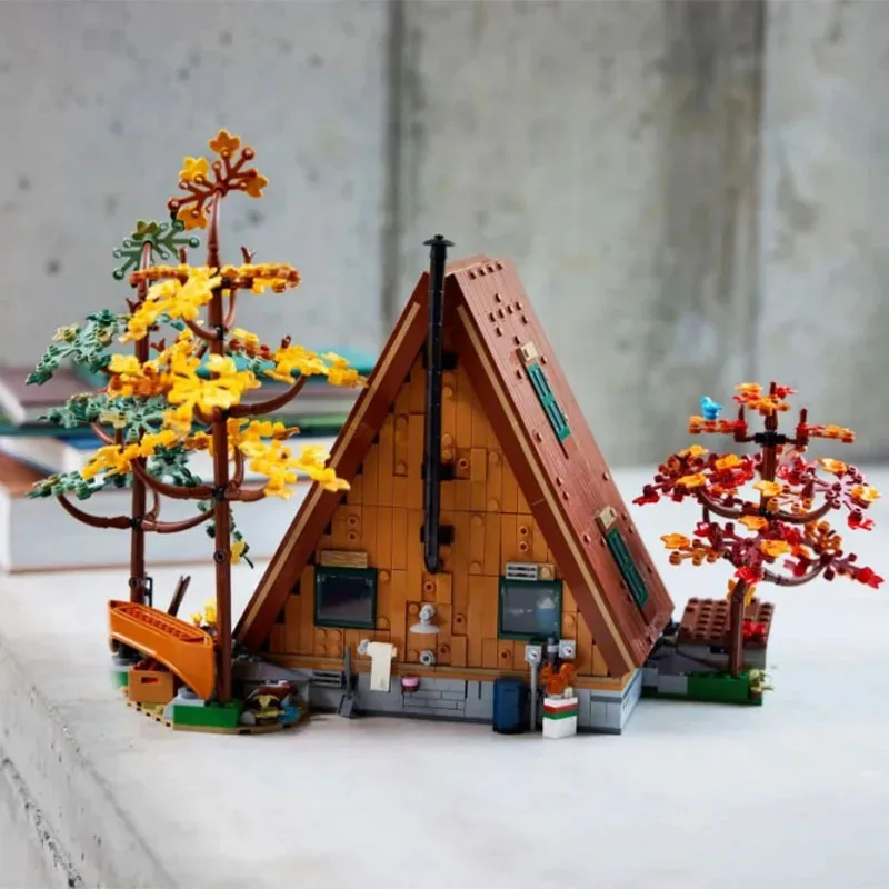 2082 PCS Type A Frame Cottage Compatible Architecture Four Seasons Forest DIY Tree House Kids Toys Birthday Christmas 21338 Gift