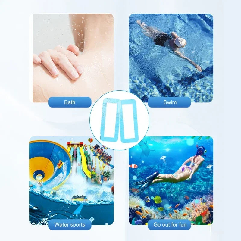 

Rectangle PU Protective Hygienic Liners Adhesive For Swimwear Women Girl Waterproof Panti Liner Swimming Private Patches