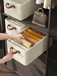 Foldable socks underwear organizer Large capacity clothing organizer Jeans divider drawer organizer Closet organizer basket