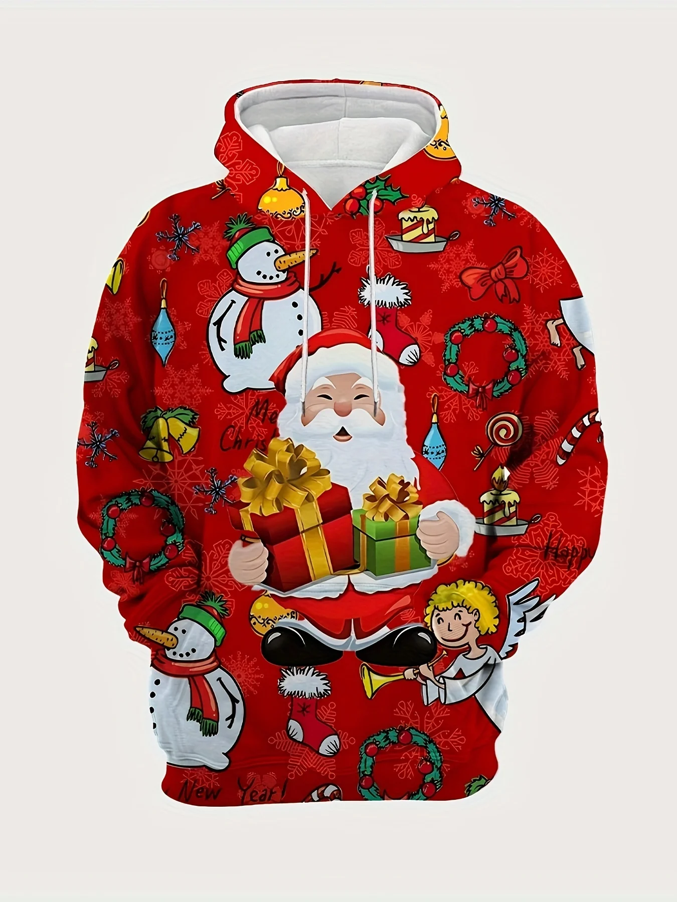 

New Fashion Christmas 3D Printing Hoodie Men's And Women's Santa Claus Cool Christmas Eve Sports Pullover Hoodie Chilren Clothes