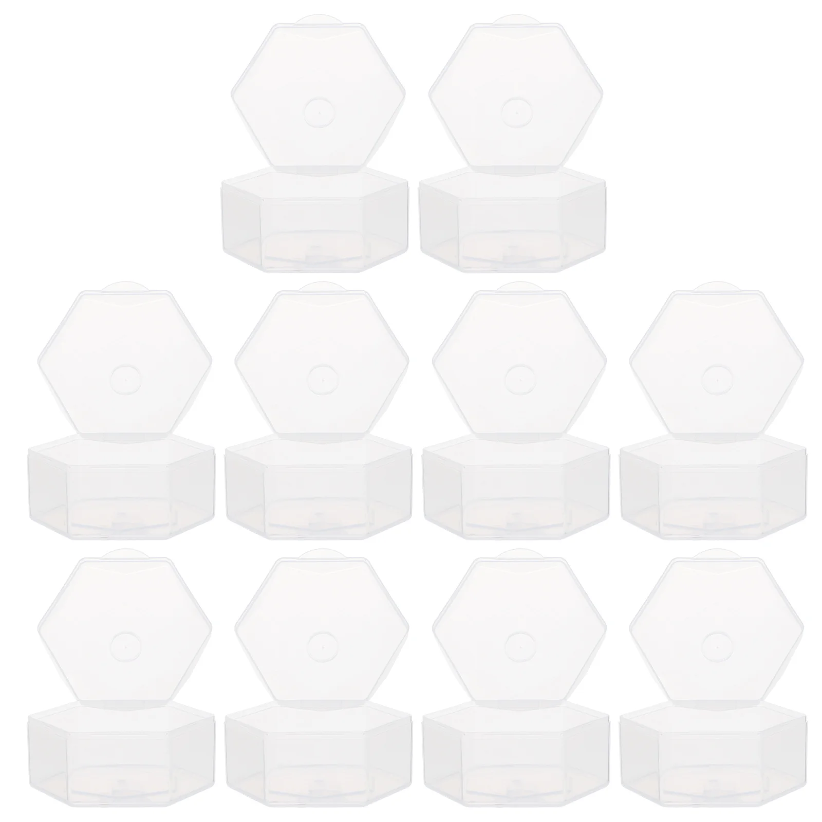 

10pcs Pacifier Storage Box Transparent Baby Holder Case For Infant Pacifier Protection Portable Pp Container Dust-Proof