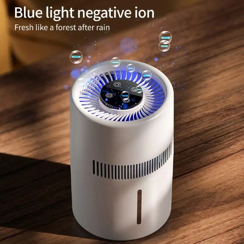 27RB أجهزة تنقية الهواء لغرفة غرفة نوم متكررة استخدام سطح المكتب الصغيرة المحمولة المتنبر أيون هواء المرشحات
