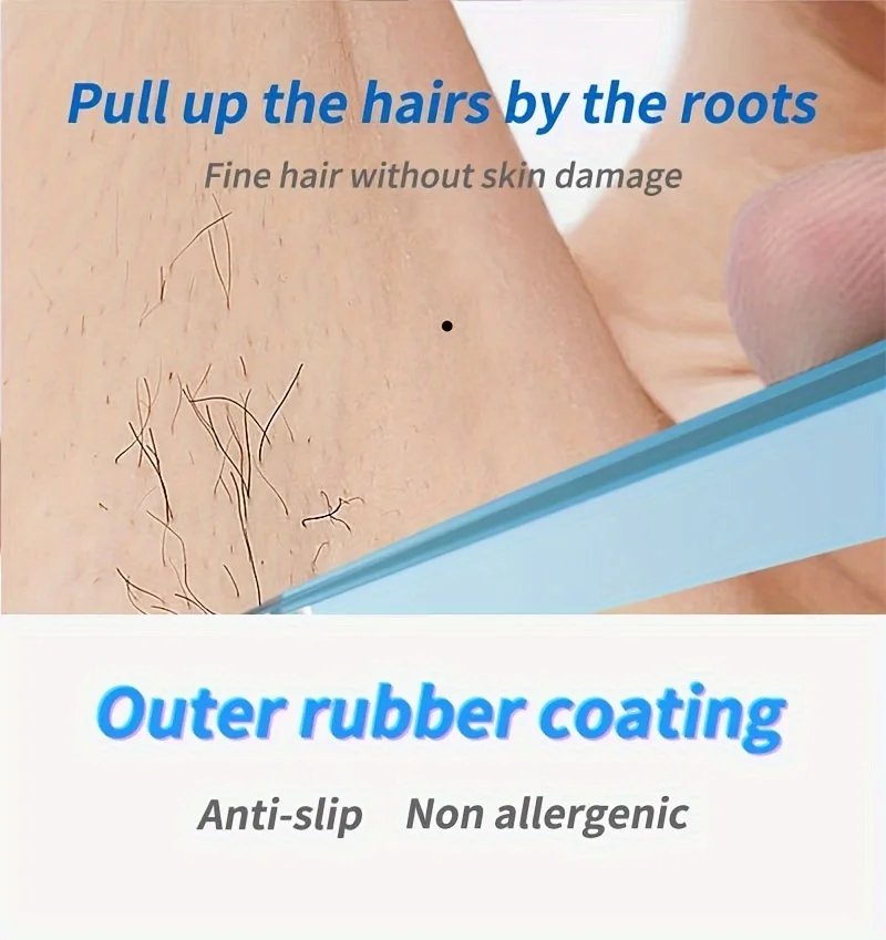 4피스 고품질 눈썹 족집게, 스테인리스 스틸 각진 족집게, 얼굴 털 제거에 적합, 가정용으로 이상적