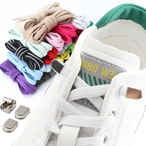 4 PCs ohne Spitzenspitzenspitzenschnallen für Tennis eine Größe fits für alle Erwachsenen Kinder schnelle Loops Lazy Sport Sports Shoelaces 8 Hauptverkäufe Kinderschnalle - №7