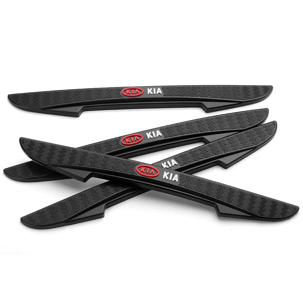 4Pcs Car Door Edge Bumper Protector Strip Auto Door Crash Bar Sticker for KIA Sportage Picanto Soul Rio Sorento Ceed Cerato Niro