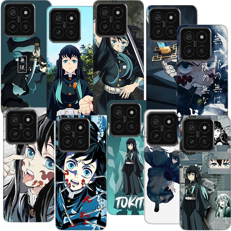 Muichiro Tokito Demon Slayer Clear Phone Case For Xiaom Mi 12 12T 11T 10T 9T 13 11 10 9 8 Lite CC9 CC9E Pro 6X 5X A1 A2 A3 Cover